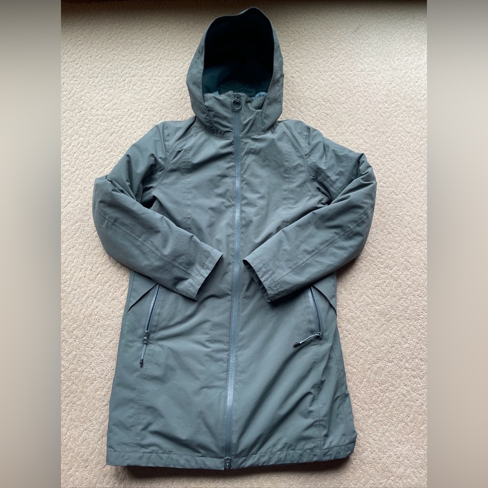 Lands End Squall Waterproof Insulated 3 in 1 Winter Parka Sage Green Women XS